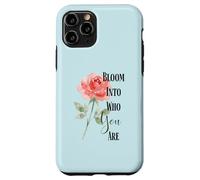 Custodia per iPhone 11 Pro Citazione di Bloom Into You Rose