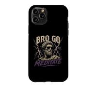 Custodia per iPhone 11 Pro Citazioni sullo stoicismo di Bro Go Meditate Marcus Aurelio