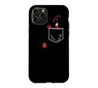 Custodia per iPhone 11 Pro Coccinella in tasca Love Ladybugs