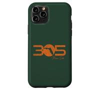 Custodia per iPhone 11 Pro Codice Area 305 Miami Dade Florida Distressed Retro State Gear