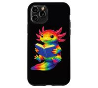Custodia per iPhone 11 Pro Colorato Axolotl libro di lettura - Carino Aesthetic Book Lover