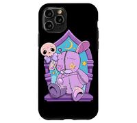 Custodia per iPhone 11 Pro Coniglietto Voodoo Gotico Peluche Coniglio Celeste Magia Grafica