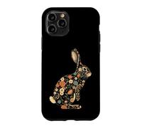 Custodia per iPhone 11 Pro Coniglio Floreale Botanico Bunny Amante Animali