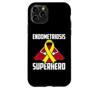 Custodia per iPhone 11 Pro Consapevolezza del combattente guerriero sopravvissuto del supereroe dell'endometriosi