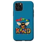 Custodia per iPhone 11 Pro Consapevolezza dell'autismo Be Kind - Cute Rainbow Bee Puzzle Awareness