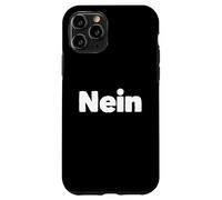 Custodia per iPhone 11 Pro Cool Nope Citazione Una parola per chi dice no o no in tedesco