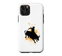 Custodia per iPhone 11 Pro Coraggioso Bull Rider in Azione Rodeo