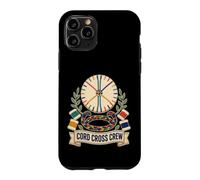 Custodia per iPhone 11 Pro CORD CROSS CREW Kumihimo Disco Intreccio Bobine