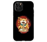 Custodia per iPhone 11 Pro Corgi-Dog Mangiare Ciotola di Ramen Pho Noodle Soup Giappone Kawaii