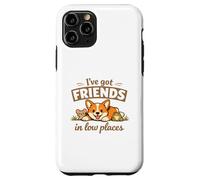Custodia per iPhone 11 Pro Corgi “I've Got Friends in Low Places” Cute Dog