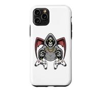 Custodia per iPhone 11 Pro Costume da giocatore spaventoso da scheletro di Halloween