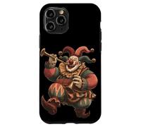 Custodia per iPhone 11 Pro Costume da Joker medievale per clown che canta e balla