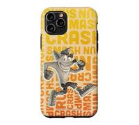 Custodia per iPhone 11 Pro Crash Bandicoot Repeating Typography Retro Video Game