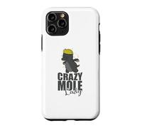 Custodia per iPhone 11 Pro Crazy Mole Lady Animal Tumulo