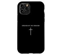 Custodia per iPhone 11 Pro Creato dalla Croce del Creatore - Fede cristiana minimalista