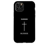 Custodia per iPhone 11 Pro Croce Benedetta Maledetta - Fede Cristiana Minimalista