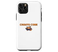 Custodia per iPhone 11 Pro CROUTO CODE AI Strumento Illustrazione AI Agente Esecutivo Binario Stile Hacker Dot Painting G PT