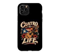 Custodia per iPhone 11 Pro Cuatro Is Life Puerto Rico Strumento Citazione