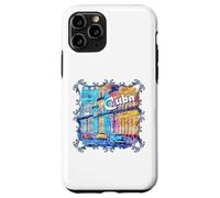 Custodia per iPhone 11 Pro Cuba scena di strada dell'Avana Auto d'epoca Souvenir