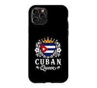Custodia per iPhone 11 Pro Cuban Queen Cuba Flag Proud Cuban Woman