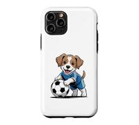 Custodia per iPhone 11 Pro Cucciolo di cane carino che gioca a calcio
