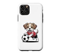 Custodia per iPhone 11 Pro Cucciolo di cane carino che gioca a calcio