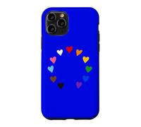 Custodia per iPhone 11 Pro Cuori in stile europeo - Cerchio dell'orgoglio del progresso