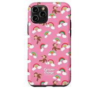 Custodia per iPhone 11 Pro Curious George Rainbow Spring All Over Print