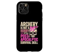 Custodia per iPhone 11 Pro Cute Archery Girl Not A Hobby It's Post Apocalyptic Skill