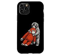 Custodia per iPhone 11 Pro Cute Baby Zoo Monkey Named Punch Adorabile Orango Ripieno