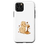 Custodia per iPhone 11 Pro Cute Dog Coffee Lover Funny Caffeine Design