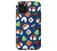 Custodia per iPhone 11 Pro Cute Kawaii Kids Womens Girls Cartoon Pattern Sushi Lover