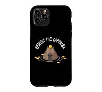 Custodia per iPhone 11 Pro Cute Kids Mens Womens Oranges Meme Lover Respect Capybara