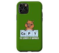 Custodia per iPhone 11 Pro Cute Kids Science Kawaii Elements of Happiness Capybara