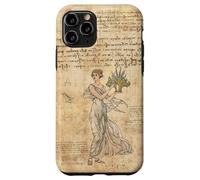 Custodia per iPhone 11 Pro Cute Vintage Wild Flower Motif Antique Fairycore Aesthetic