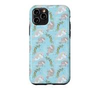 Custodia per iPhone 11 Pro Cute Womens Girls Kids Pattern Baby Manatee Lover