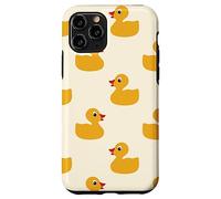 Custodia per iPhone 11 Pro Cute Yellow Rubber Duck Little Bath Toy Black