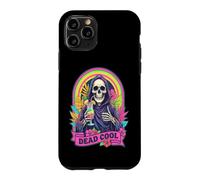 Custodia per iPhone 11 Pro Dead Cool Tristo Mietitore Scheletro Summerween Beach Cocktail