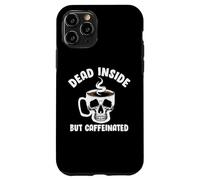 Custodia per iPhone 11 Pro Dead Inside But Caffeinated Skeleton Coffee Lover Baristas