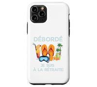 Custodia per iPhone 11 Pro Débordé Je Suis à La Retraite Design Vacances Tropicales
