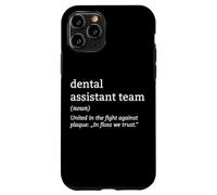 Custodia per iPhone 11 Pro Definizione del team di assistente dentale nel filo interdentale Ci fidiamo dell'igiene orale
