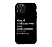 Custodia per iPhone 11 Pro Dental Tech Floss League Definizione Dental Assistant Team