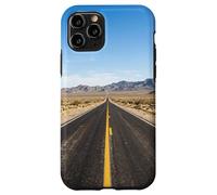Custodia per iPhone 11 Pro Desert Highway Lungo Rettilineo Strada Vasto Paesaggio