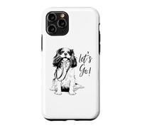 Custodia per iPhone 11 Pro Design Cavalier King Charles Spaniel "Let's Go!"
