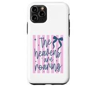 Custodia per iPhone 11 Pro Design con scritta "The Heavens Are Roaring Spiritual Faith"