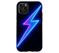 Custodia per iPhone 11 Pro Design con simbolo di energia elettrica di fulmine viola