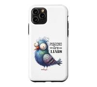 Custodia per iPhone 11 Pro Design divertente con uccellini piccioni e bugiardi