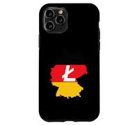 Custodia per iPhone 11 Pro Deutschland Litecoin German Flag Cryptocurrency Litecoin LTC