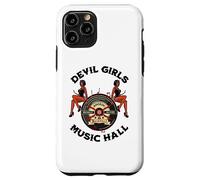 Custodia per iPhone 11 Pro Devil PinUp Girl 1950's Rock Roll Rockabilly Uomo Donna
