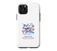 Custodia per iPhone 11 Pro Digital Nostalgia Y2K Revival Mode Star Cybercore Estetica